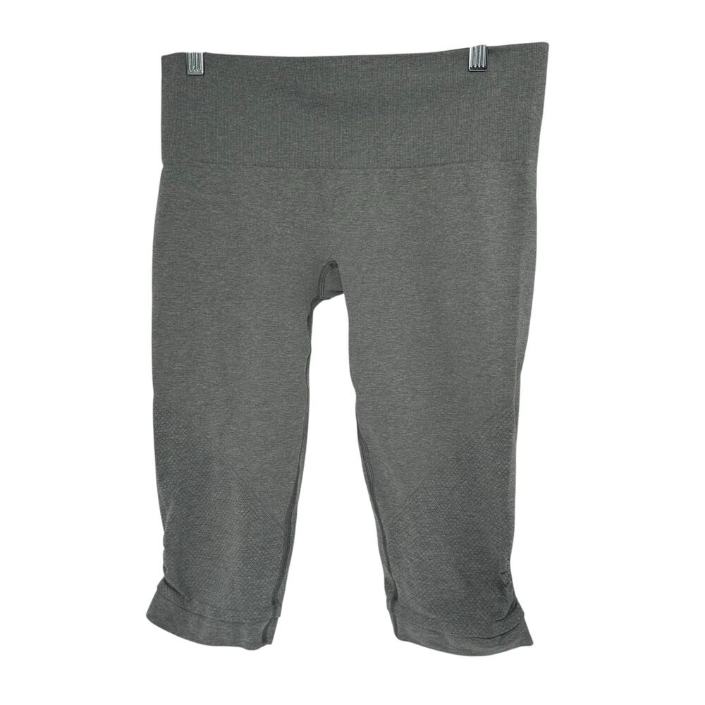 Lululemon Athletica Gray Q5 Compression Cropped Leggings Sz 10